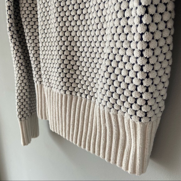 Vintage Navy & White Nubby Sweater - Picture 5 of 5